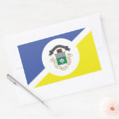 Sticker Rectangulaire Drapeau de Winnipeg (Manitoba) (Enveloppe)