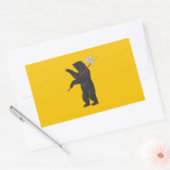 Sticker Rectangulaire Drapeau de Yaroslavl oblast (Enveloppe)