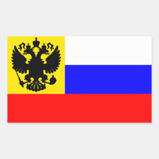 Sticker Rectangulaire Drapeau d'empire russe (1914-1917)