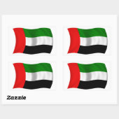 Sticker Rectangulaire Drapeau des Émirats arabes unis (Feuille)