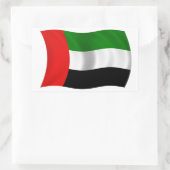 Sticker Rectangulaire Drapeau des Émirats arabes unis (Sac)