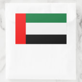 Sticker Rectangulaire Drapeau des Émirats arabes unis (Sac)