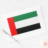 Sticker Rectangulaire Drapeau des Émirats arabes unis (Enveloppe)