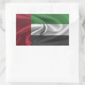 Sticker Rectangulaire Drapeau des Émirats arabes unis (Sac)