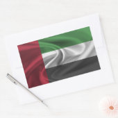 Sticker Rectangulaire Drapeau des Émirats arabes unis (Enveloppe)