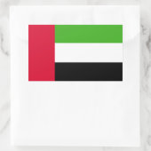 Sticker Rectangulaire Drapeau des Émirats arabes unis (Sac)