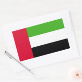 Sticker Rectangulaire Drapeau des Émirats arabes unis (Enveloppe)