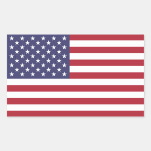 Sticker Rectangulaire Drapeau des États-Unis