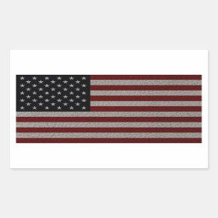 Sticker Rectangulaire Drapeau des Etats-Unis