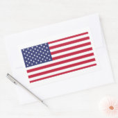 Sticker Rectangulaire Drapeau des États-Unis d'Amérique (Enveloppe)