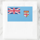 Sticker Rectangulaire Drapeau des Fidji (Sac)