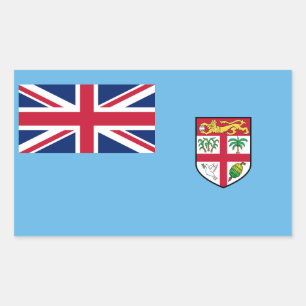 Sticker Rectangulaire Drapeau des Fidji