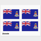 Sticker Rectangulaire Drapeau des Îles Caïmans (Feuille)