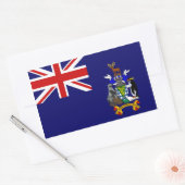 Sticker Rectangulaire Drapeau des îles de Géorgie du Sud et Sandwich du (Enveloppe)