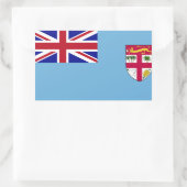 Sticker Rectangulaire Drapeau des îles Fidji (Sac)