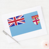 Sticker Rectangulaire Drapeau des îles Fidji (Enveloppe)