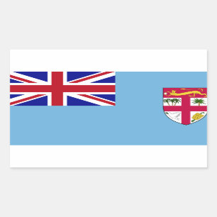 Sticker Rectangulaire Drapeau des îles Fidji