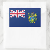Sticker Rectangulaire Drapeau des îles Pitcairn (Sac)