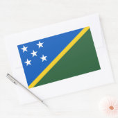 Sticker Rectangulaire Drapeau des Îles Salomon (Enveloppe)