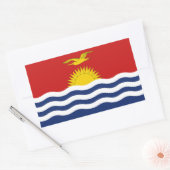 Sticker Rectangulaire Drapeau des Kiribati (Enveloppe)