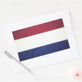 Sticker Rectangulaire Drapeau des Pays-Bas (Enveloppe)