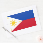 Sticker Rectangulaire Drapeau des Philippines (Enveloppe)