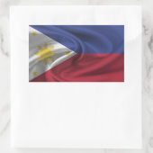 Sticker Rectangulaire Drapeau des Philippines (Sac)