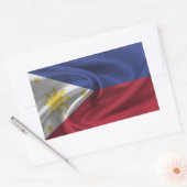 Sticker Rectangulaire Drapeau des Philippines (Enveloppe)