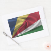 Sticker Rectangulaire Drapeau des Seychelles (Enveloppe)