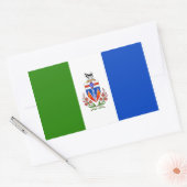 Sticker Rectangulaire Drapeau des Territoires du Yukon (Enveloppe)