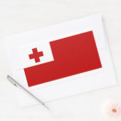 Sticker Rectangulaire Drapeau des Tonga (Enveloppe)