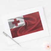 Sticker Rectangulaire Drapeau des Tonga (Enveloppe)