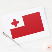 Sticker Rectangulaire Drapeau des Tonga (Enveloppe)