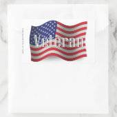 Sticker Rectangulaire Drapeau des vétérans américains (Sac)