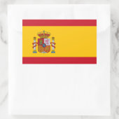 Sticker Rectangulaire drapeau d'espagne (Sac)