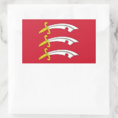 Sticker Rectangulaire Drapeau d'Essex (Sac)