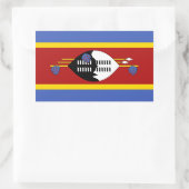 Sticker Rectangulaire Drapeau d'Eswatini (Sac)