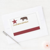 Sticker Rectangulaire Drapeau d'état de Californie (Enveloppe)