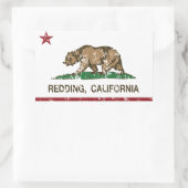 Sticker Rectangulaire Drapeau d'État de Californie (Sac)