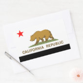 Sticker Rectangulaire Drapeau d'État de Californie (Enveloppe)