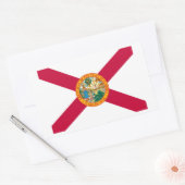 Sticker Rectangulaire Drapeau d'État de Floride (Enveloppe)