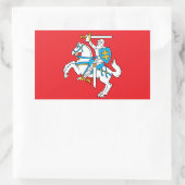 Sticker Rectangulaire Drapeau d'État lituanien (Sac)