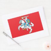 Sticker Rectangulaire Drapeau d'État lituanien (Enveloppe)