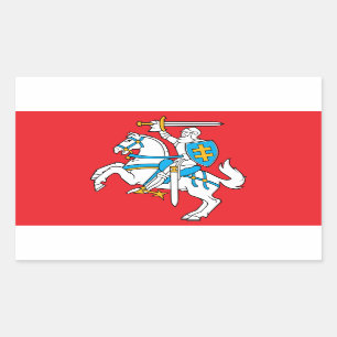 Sticker Rectangulaire Drapeau d'État lituanien