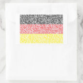 Sticker Rectangulaire Drapeau Deutschland - Allemagne (Sac)