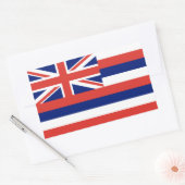 Sticker Rectangulaire Drapeau d'Hawaï (Enveloppe)