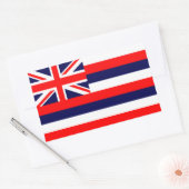 Sticker Rectangulaire Drapeau d'Hawaï (Enveloppe)