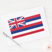 Sticker Rectangulaire Drapeau d'Hawaï (Enveloppe)