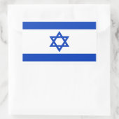 Sticker Rectangulaire Drapeau d'Israël (Sac)