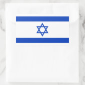 Sticker Rectangulaire Drapeau d'Israël (Sac)